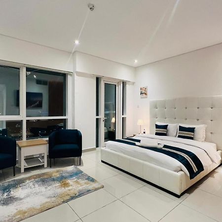 High Floor With City Skyline & Burj Khalifa View 3 Bedroom Unit Marina ดูไบ ภายนอก รูปภาพ