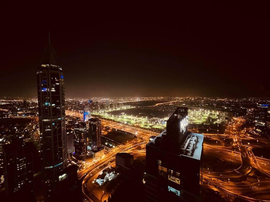 High Floor With City Skyline & Burj Khalifa View 3 Bedroom Unit Marina ดูไบ ภายนอก รูปภาพ