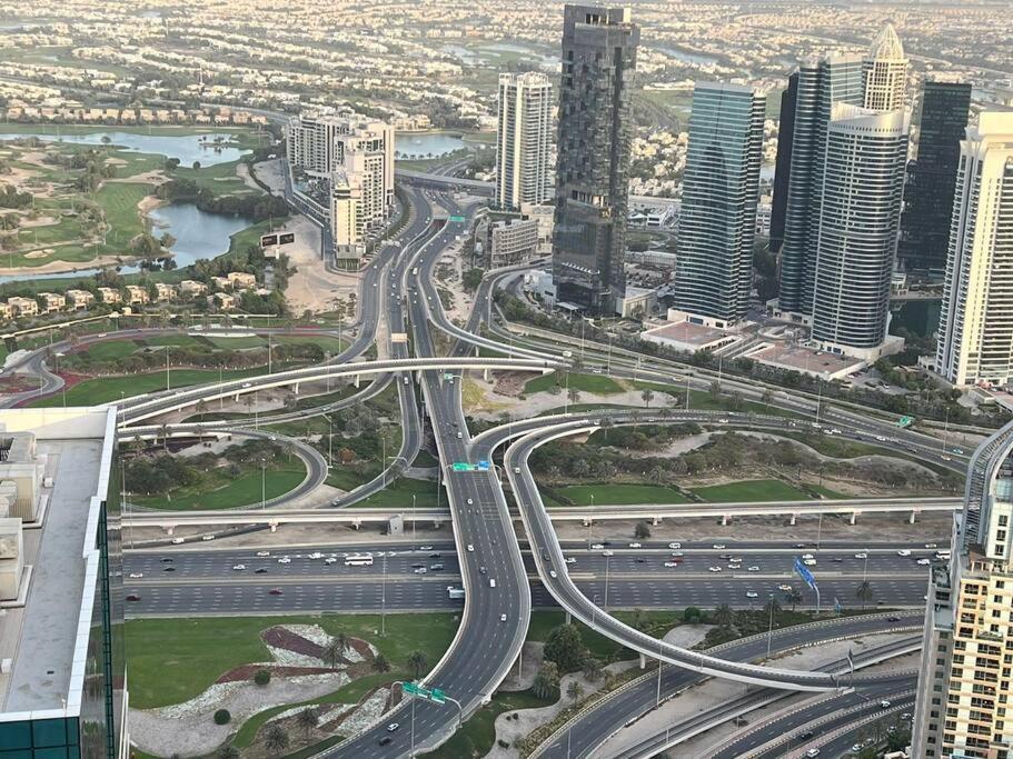 High Floor With City Skyline & Burj Khalifa View 3 Bedroom Unit Marina ดูไบ ภายนอก รูปภาพ