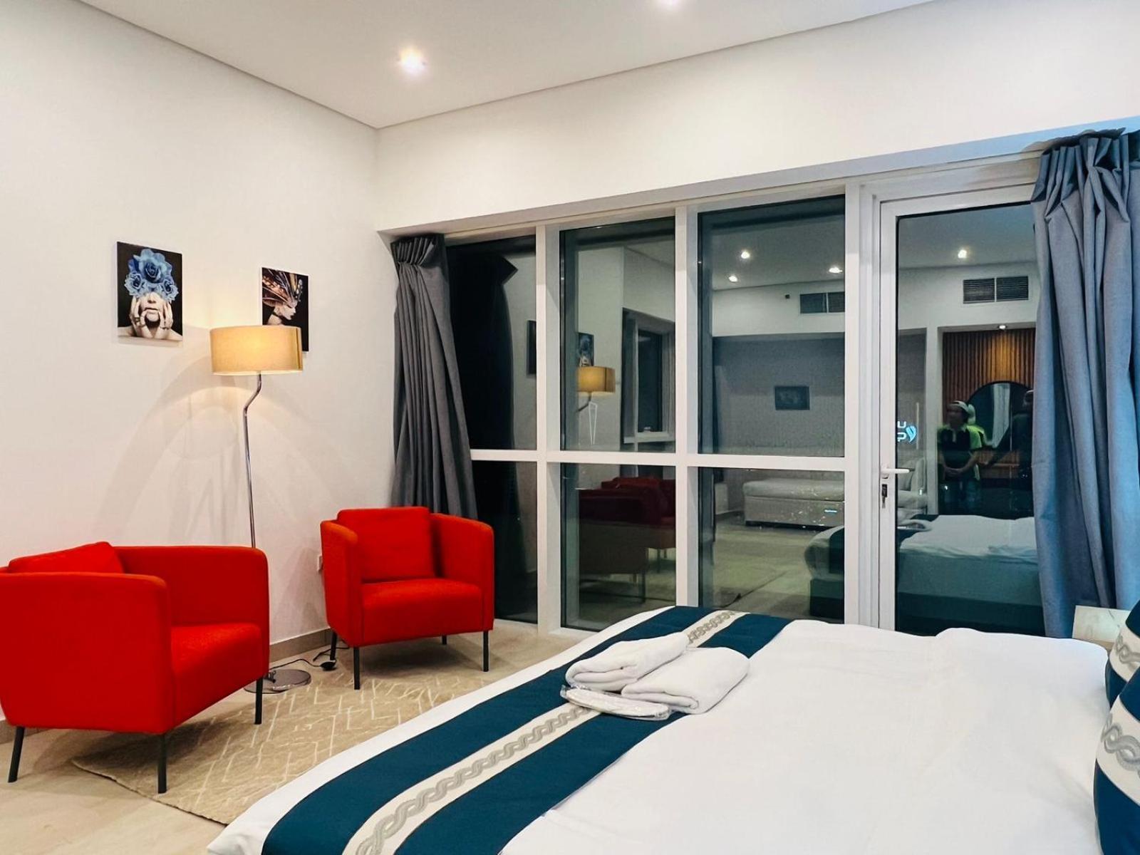 High Floor With City Skyline & Burj Khalifa View 3 Bedroom Unit Marina ดูไบ ภายนอก รูปภาพ