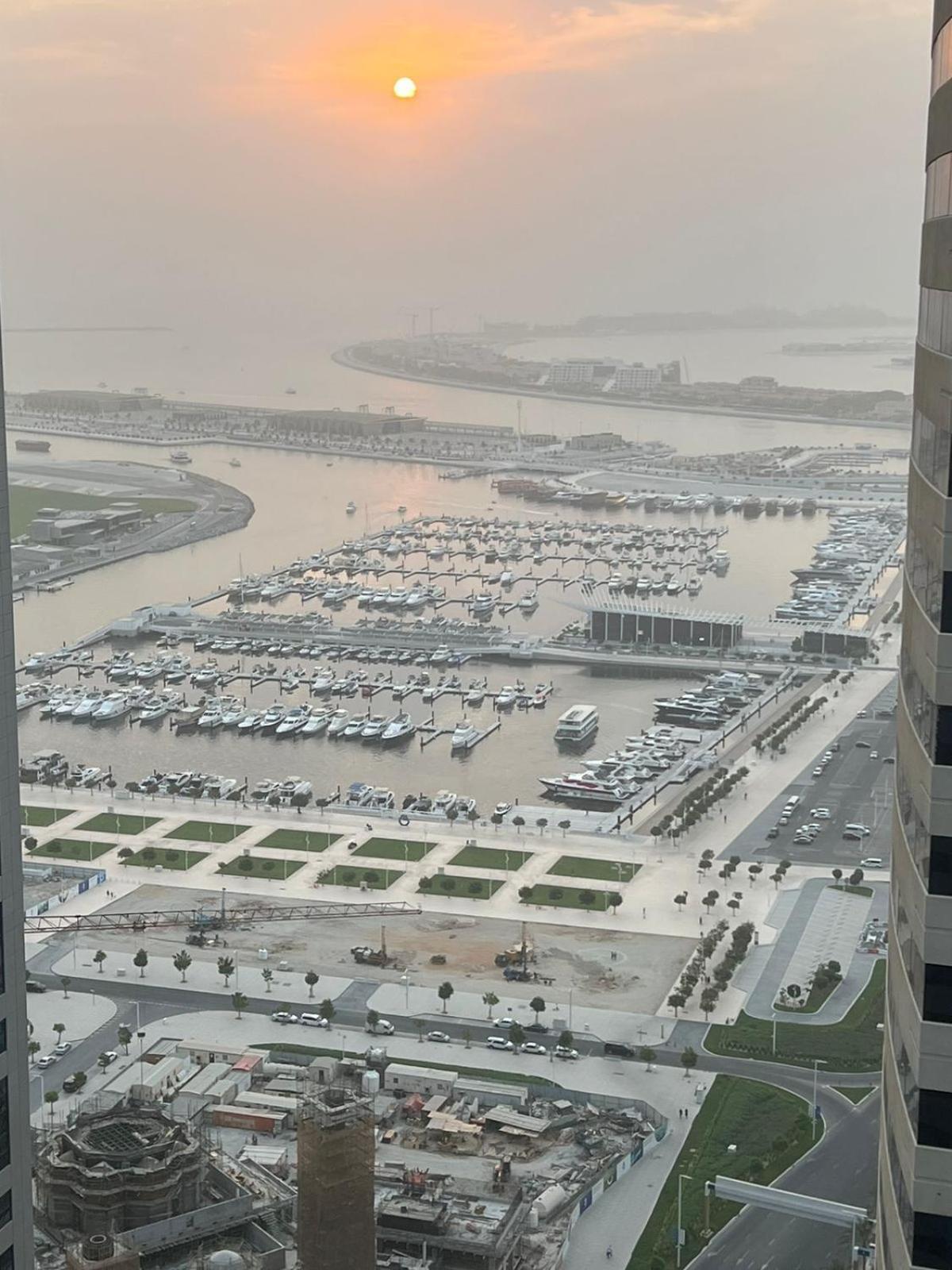 High Floor With City Skyline & Burj Khalifa View 3 Bedroom Unit Marina ดูไบ ภายนอก รูปภาพ