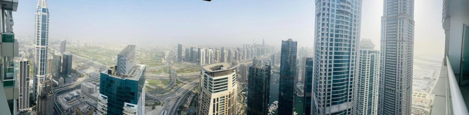 High Floor With City Skyline & Burj Khalifa View 3 Bedroom Unit Marina ดูไบ ภายนอก รูปภาพ