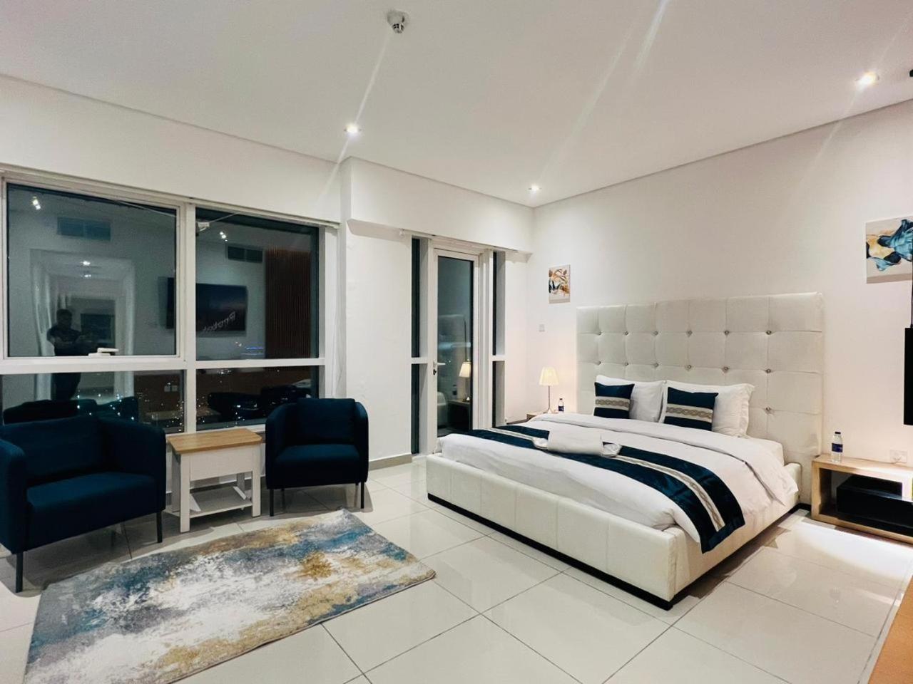 High Floor With City Skyline & Burj Khalifa View 3 Bedroom Unit Marina ดูไบ ภายนอก รูปภาพ