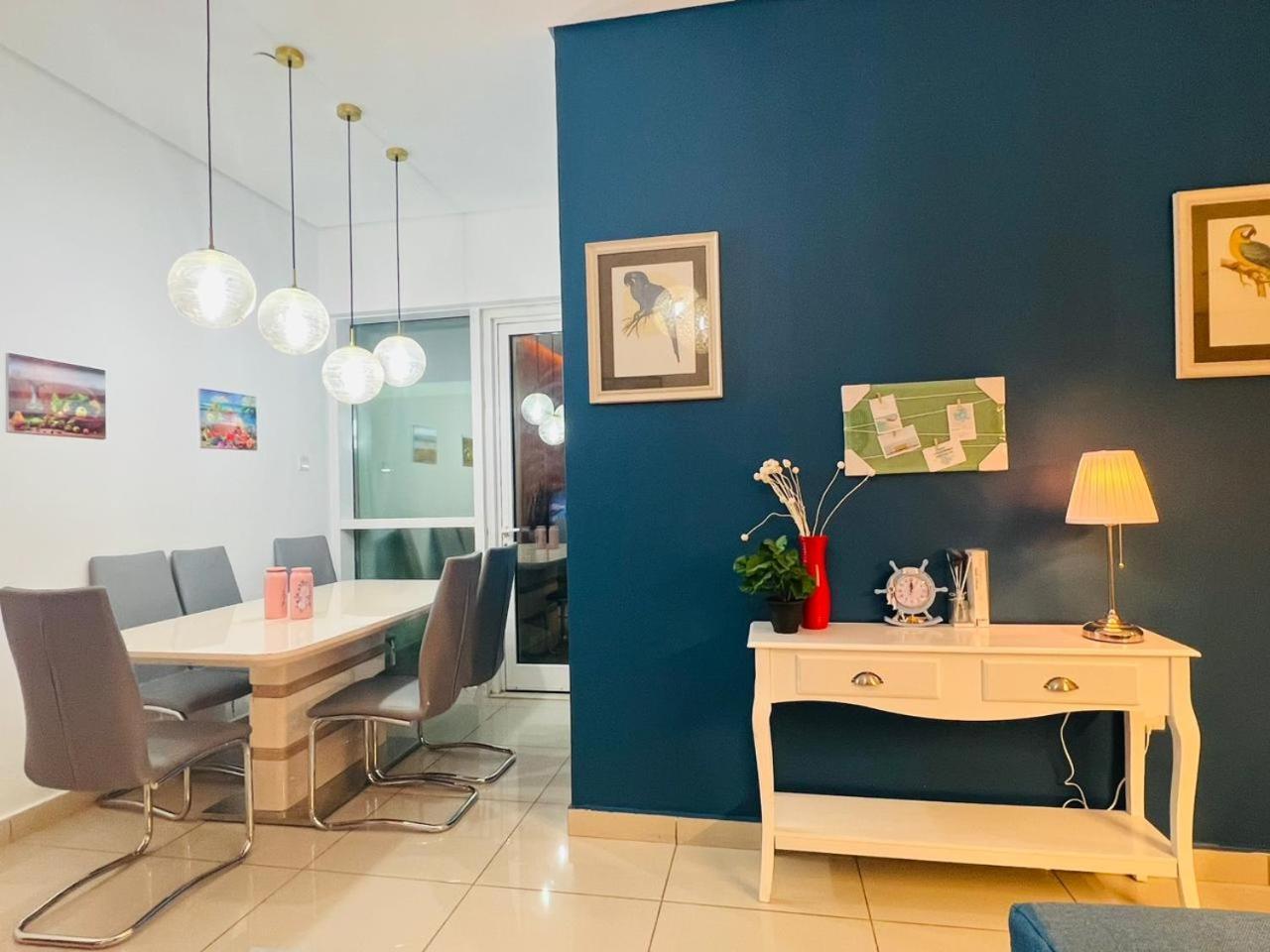 High Floor With City Skyline & Burj Khalifa View 3 Bedroom Unit Marina ดูไบ ภายนอก รูปภาพ