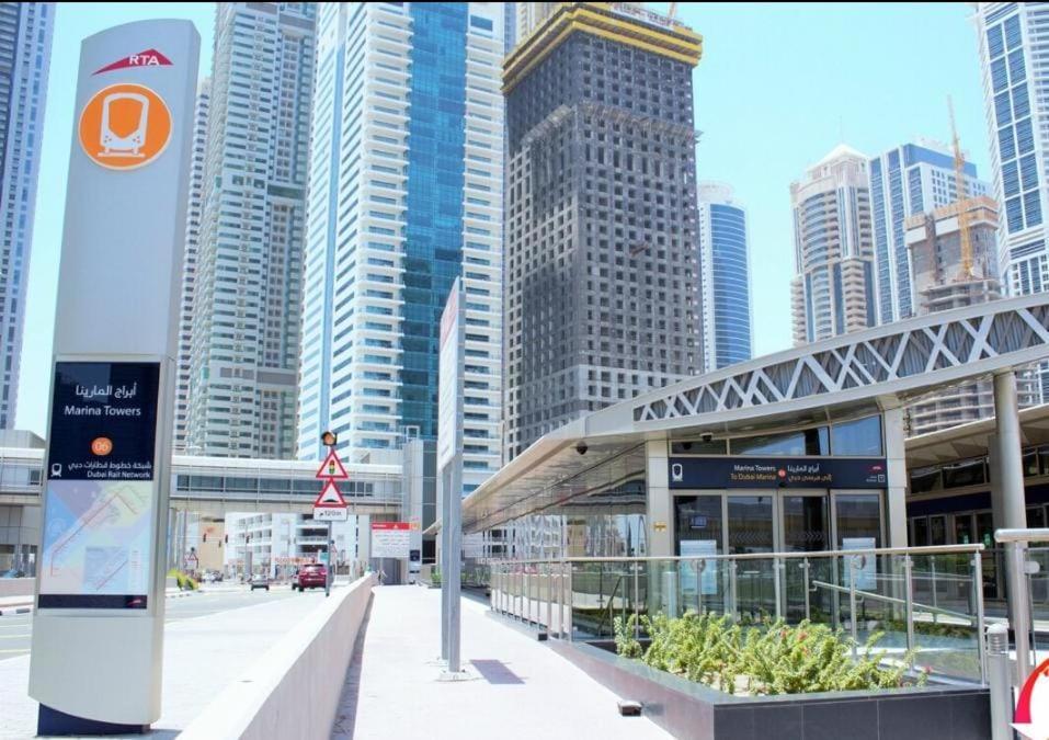 High Floor With City Skyline & Burj Khalifa View 3 Bedroom Unit Marina ดูไบ ภายนอก รูปภาพ