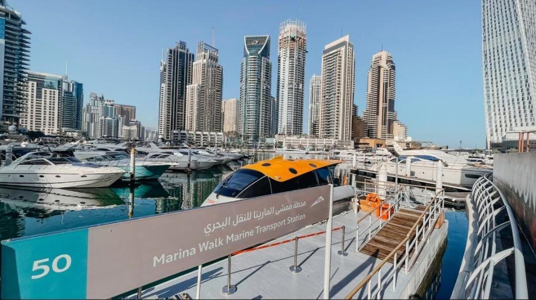 High Floor With City Skyline & Burj Khalifa View 3 Bedroom Unit Marina ดูไบ ภายนอก รูปภาพ